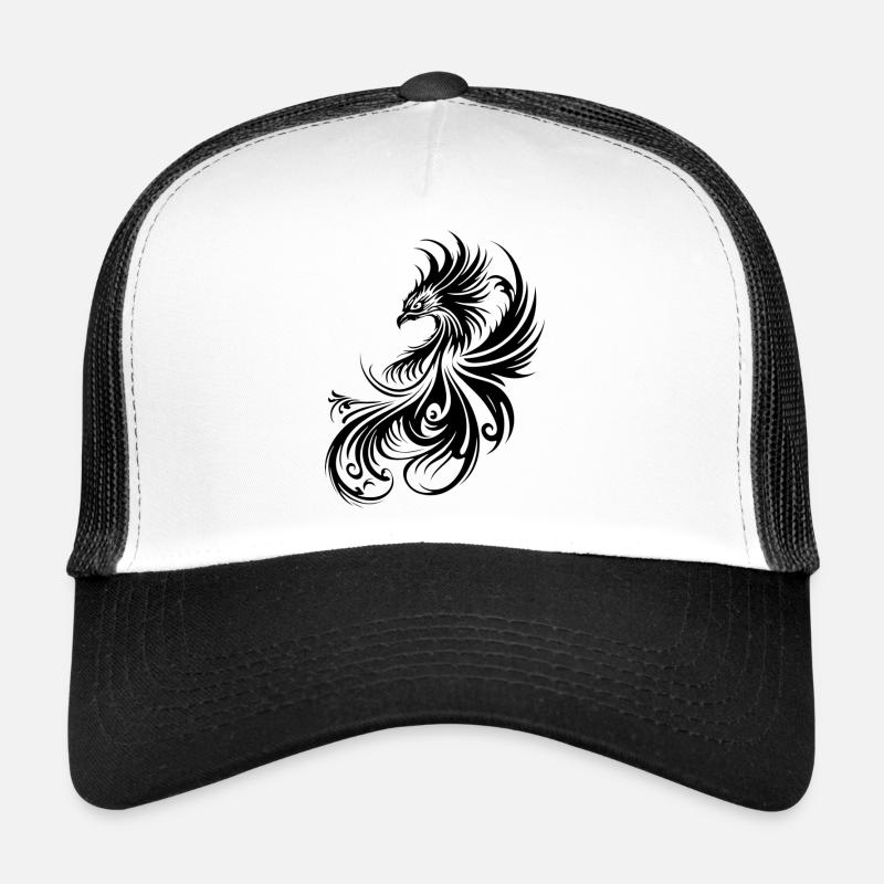 Phönix 02 - Trucker Cap - Weiß/Schwarz