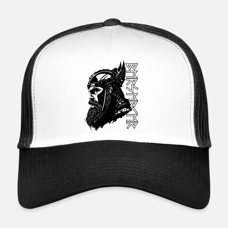 Berserker Viking Runen Odin Thor Valhalla - Trucker Cap - Weiß/Schwarz