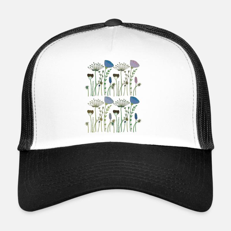 Dried flowers flower meadow - Trucker Cap - white/black