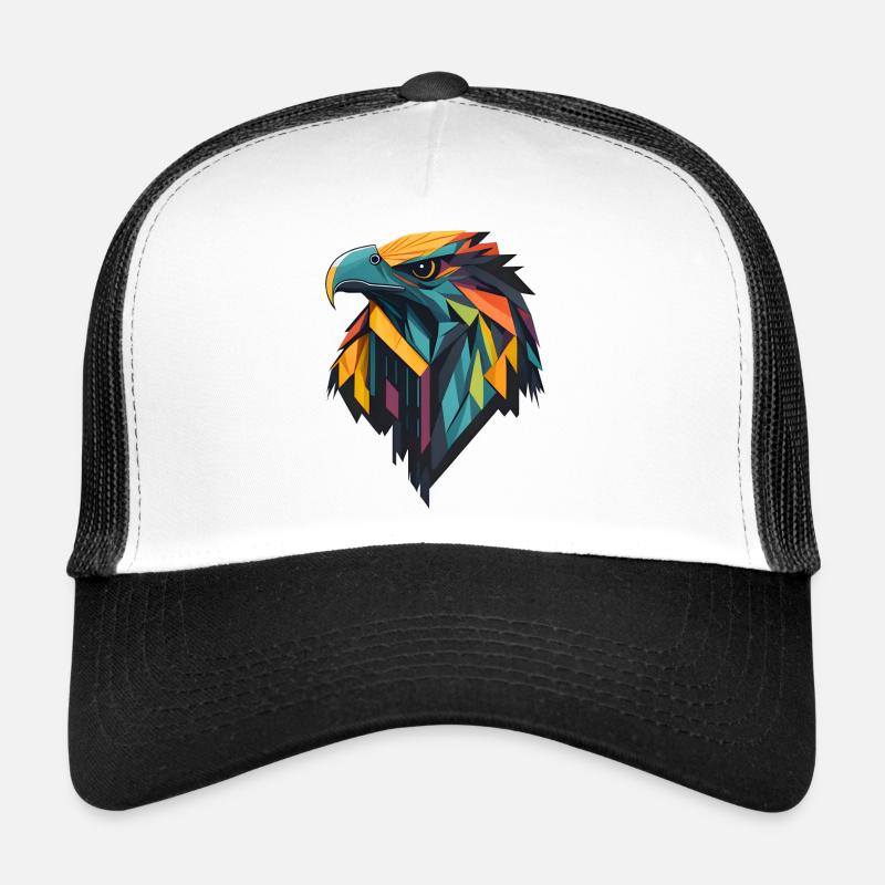 Geometric Eagle Trucker Cap