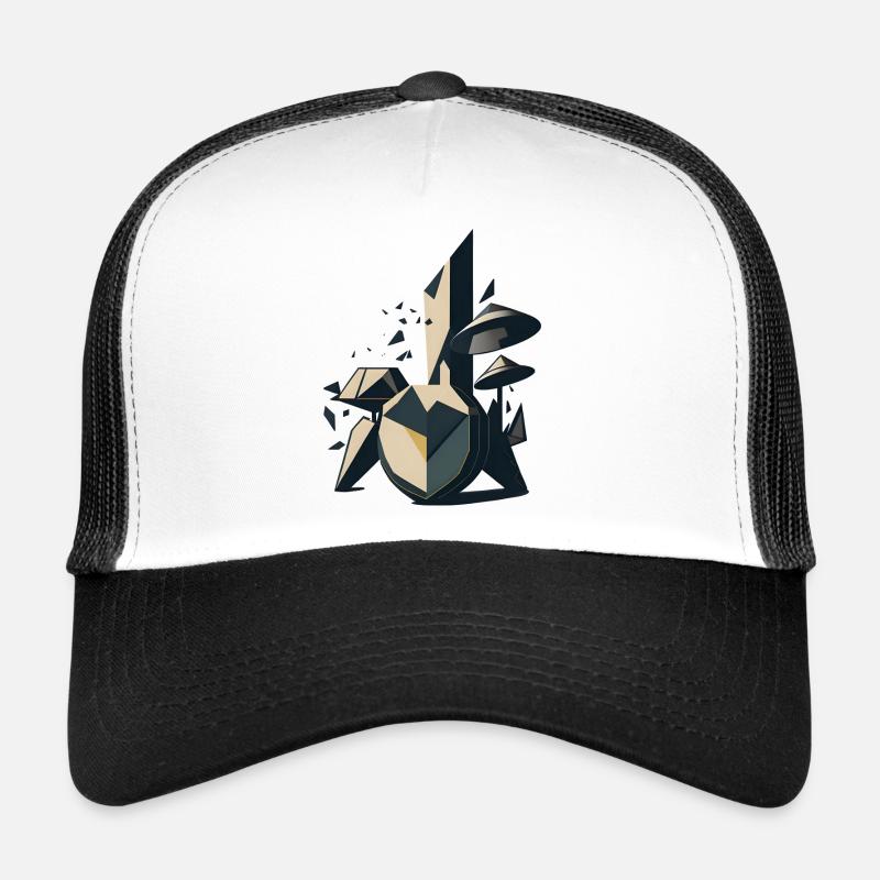 Abstraktes Schlagzeug Trucker Cap