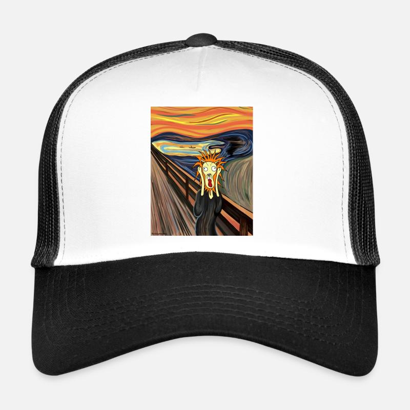 Schrei! Ein lustiger Löwe - Trucker Cap - Weiß/Schwarz