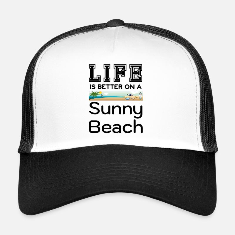 Am sonnigen Strand lässt es sich besser leben Trucker Cap