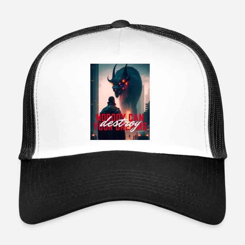 Niemand kann deine Träume zerstören - Trucker Cap - Weiß/Schwarz