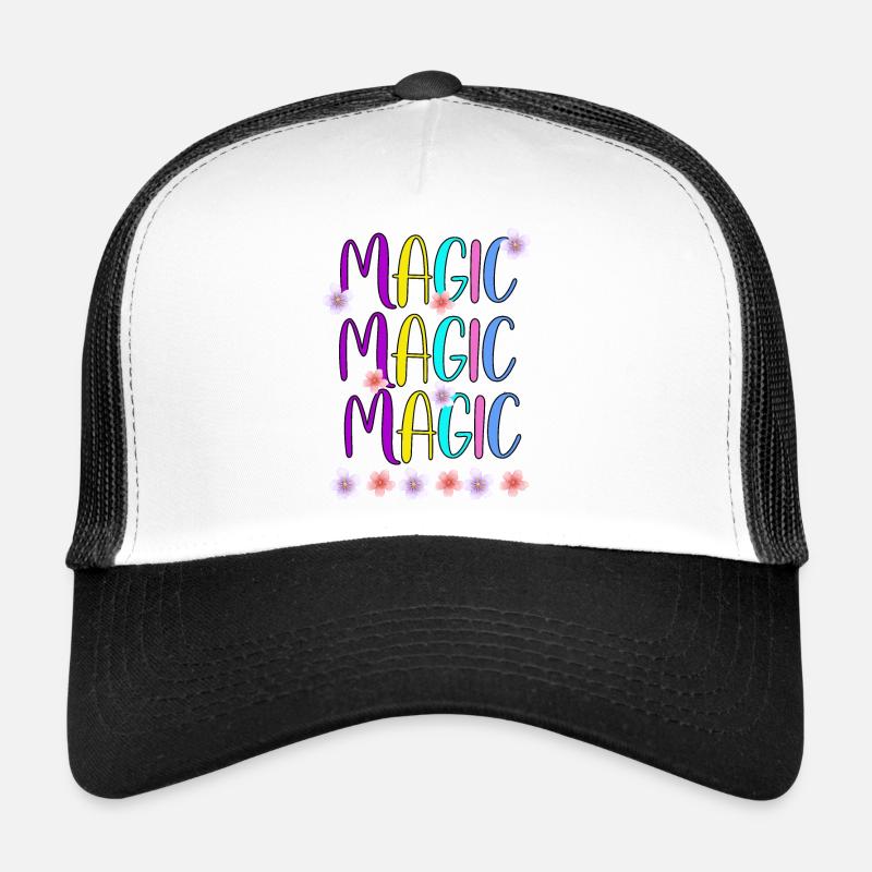 Couleurs MAGIC Words Design Casquette trucker 