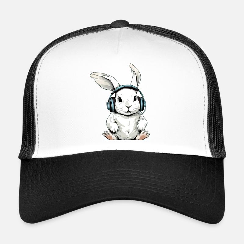 Crap the audiophile rabbit Trucker Cap