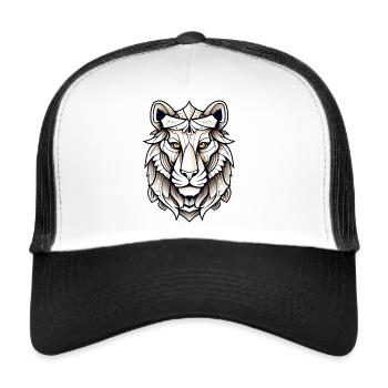 WildYou - Casquette trucker  - blanc/noir - Devant