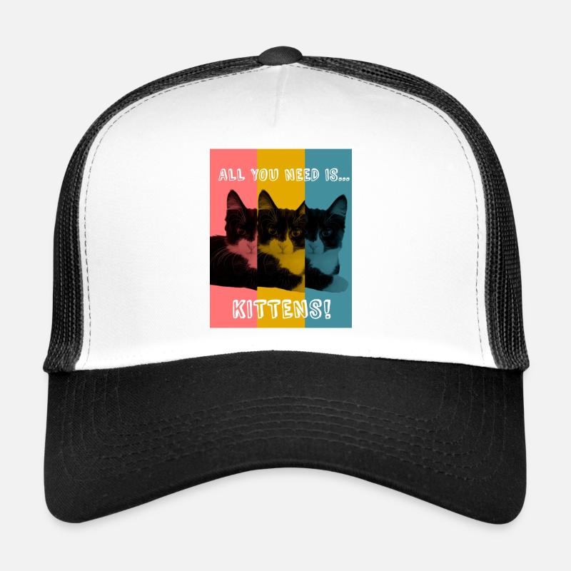 Chatons (couleur) Casquette trucker 