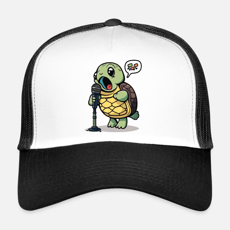 Jokester Schildkröte - Trucker Cap - Weiß/Schwarz