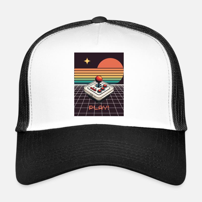 Gaming Retro Design - Play! Trucker Cap