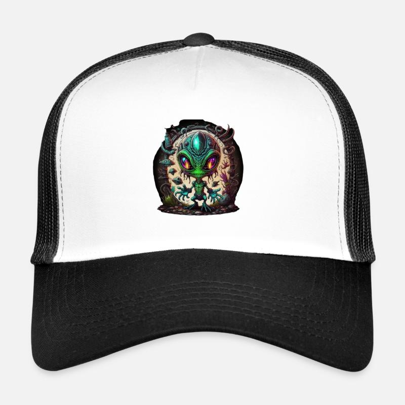 Étranger - Casquette trucker - blanc/noir