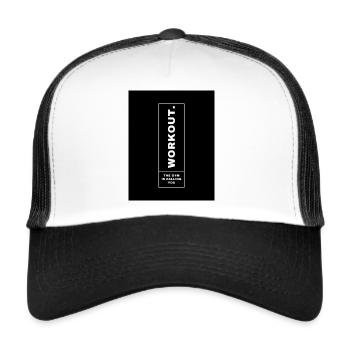 Casquette - Casquette trucker  - blanc/noir - Devant