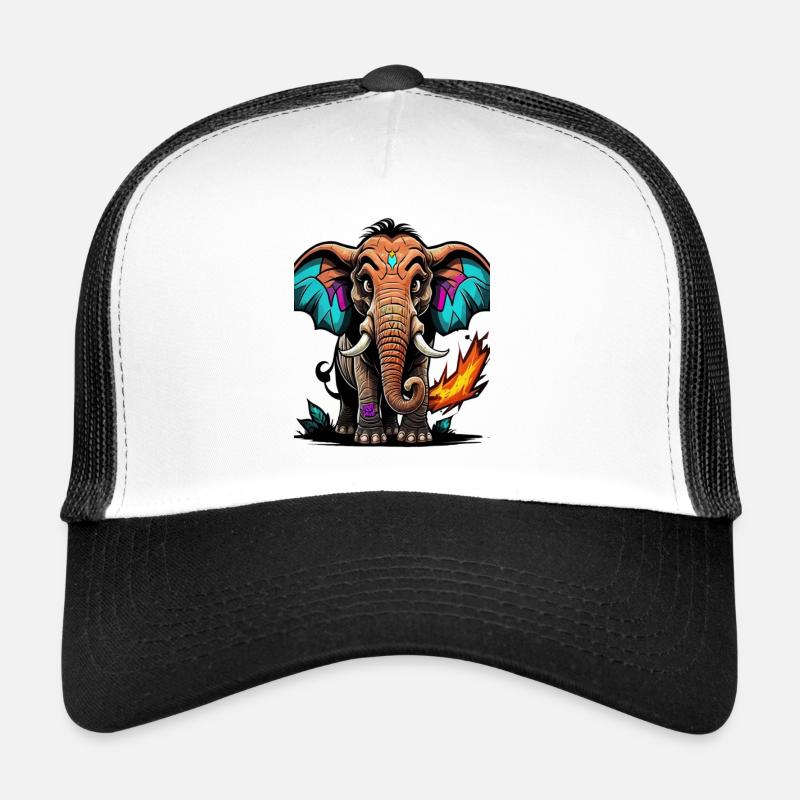 Graffiti éléphant Casquette trucker