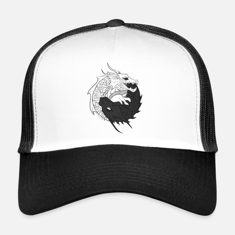 COTTAGECORE DRAGON YING YANG Trucker Cap