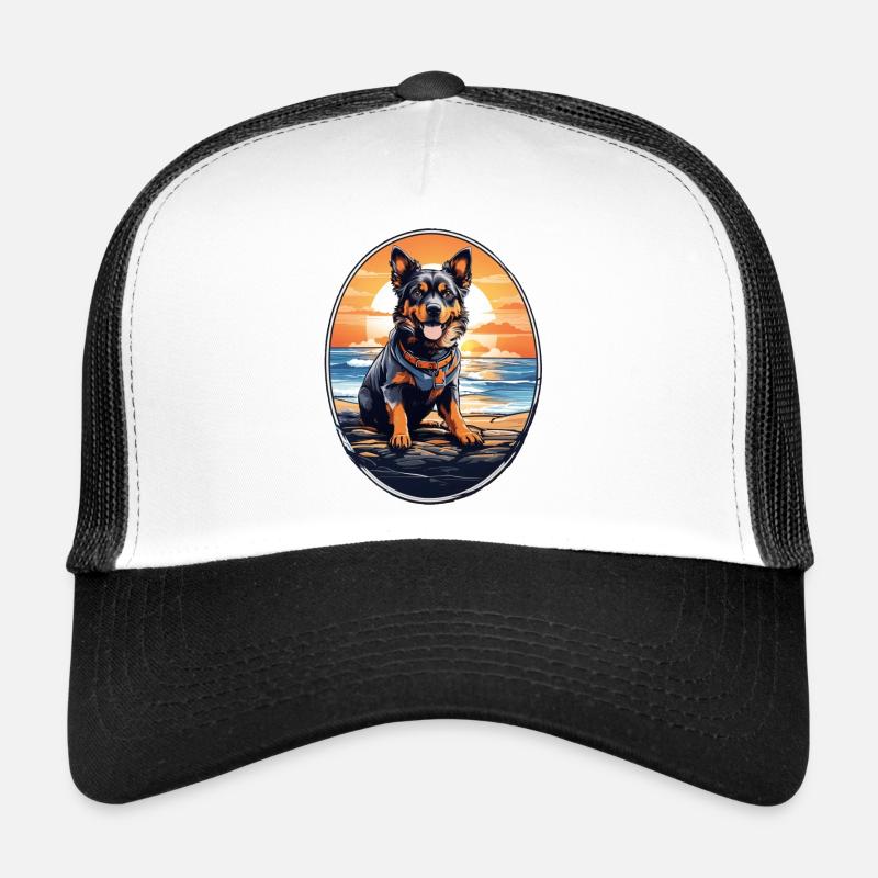 Hund am Strand Trucker Cap