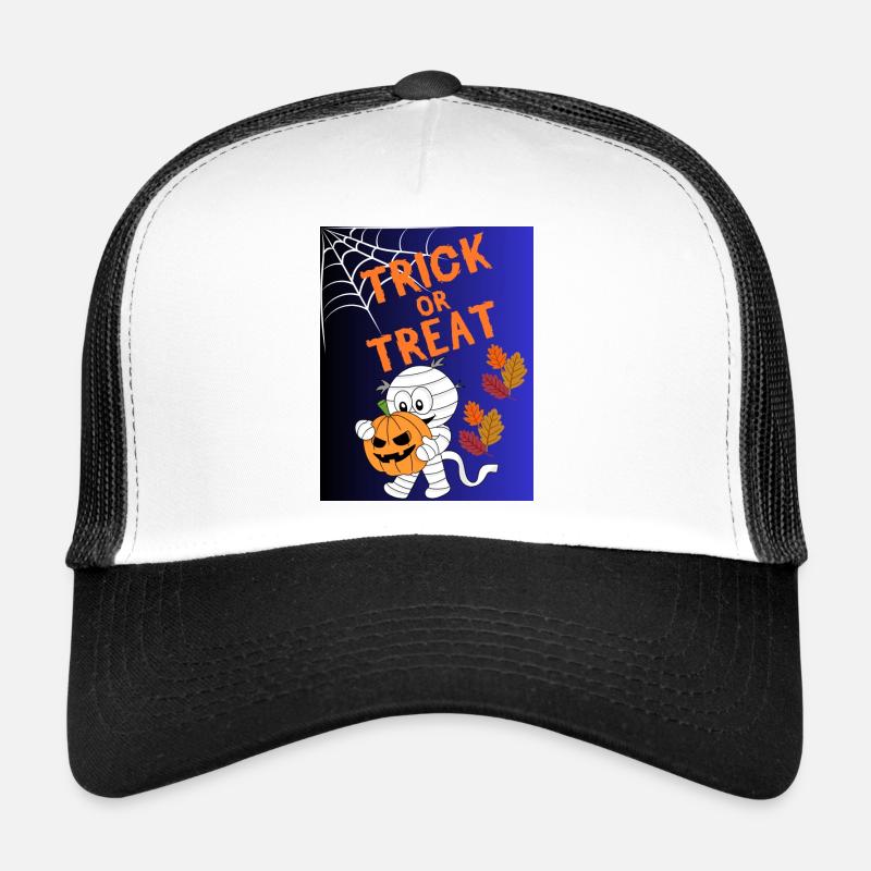 Trick oder Treat Mumie Kürbis Trucker Cap