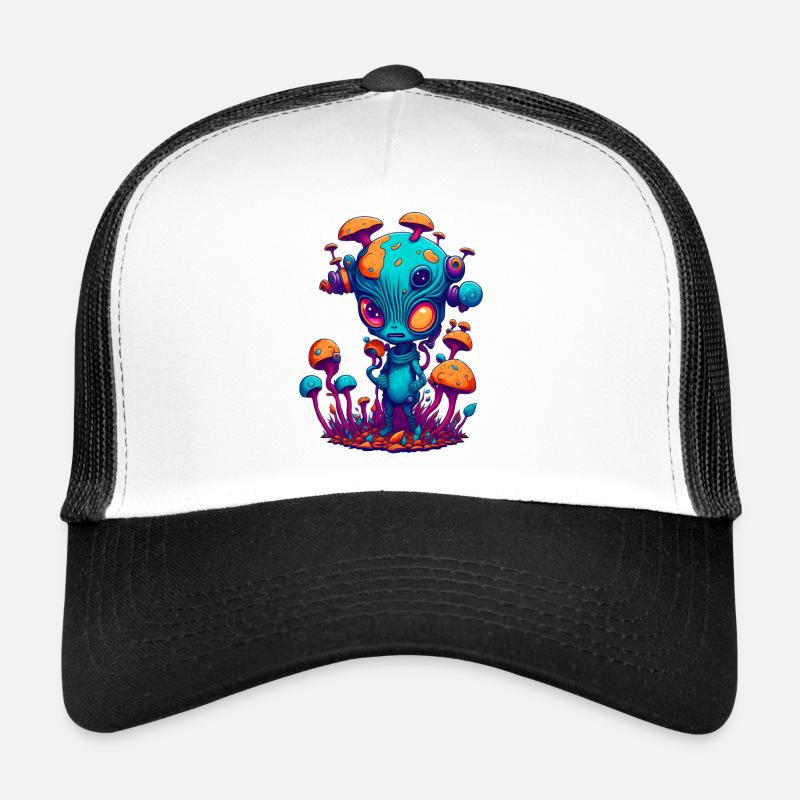 Trippy Alien 05 Trucker Cap