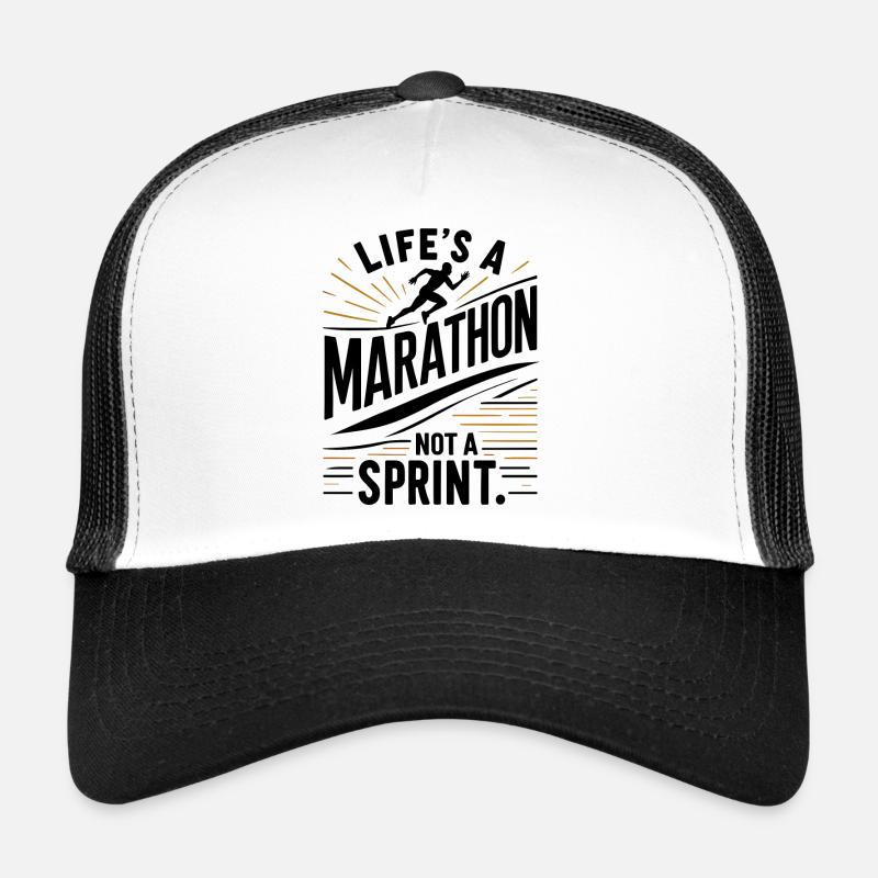 Das Leben ist ein Marathon, kein Sprint Trucker Cap