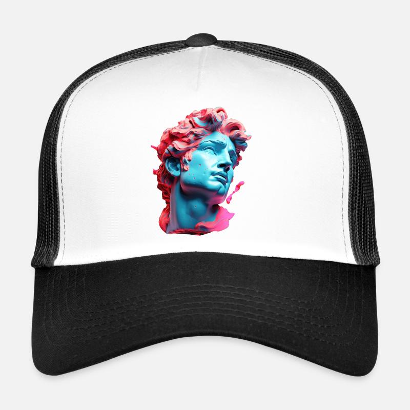 Neonmarmor-Kopf-Antlitz Trucker Cap