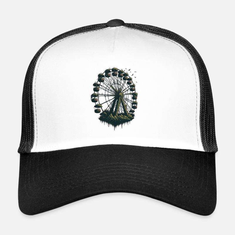 Verlassenes Riesenrad - Trucker Cap - Weiß/Schwarz