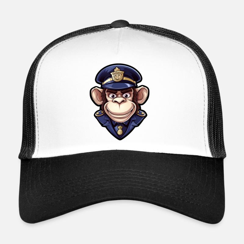 Monkey Policewoman Trucker Cap