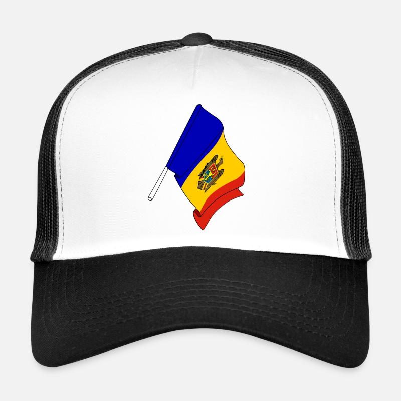 Drapeau de la Moldavie Casquette trucker 