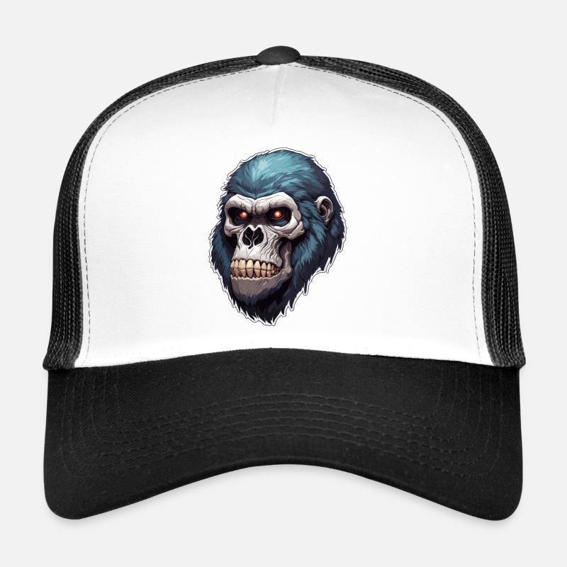 Crâne de gorille / Animal / Sauvage / Singe / Primate Casquette trucker 