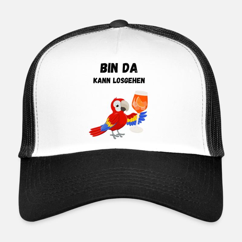 Bin da kann losgehen Trucker Cap