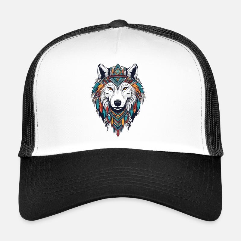 Arktischer Wolf Trucker Cap