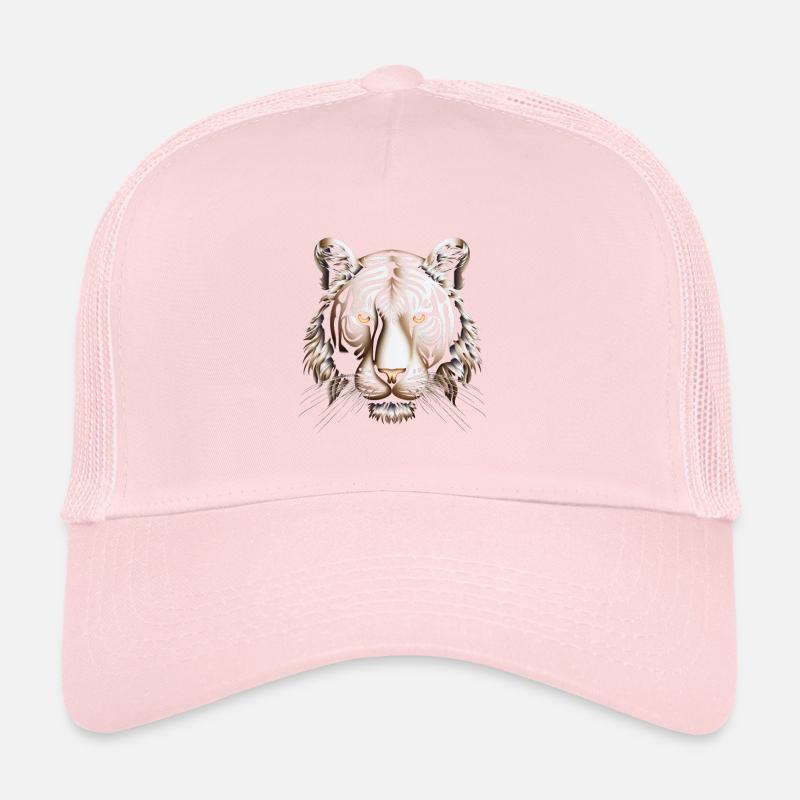 Dynamic Op Art Tiger Canvas Print Trucker Cap