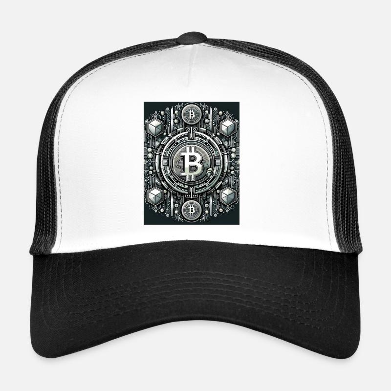 Crypto Frontier: Digital Evolution - Trucker Cap - Weiß/Schwarz