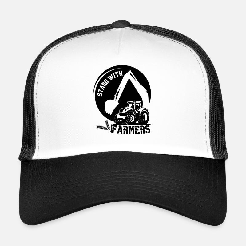 stand with farmers - Trucker Cap - white/black