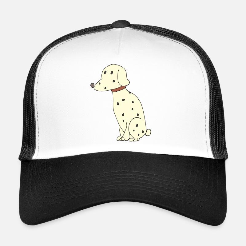 dalmatiner hund - Trucker Cap - Weiß/Schwarz