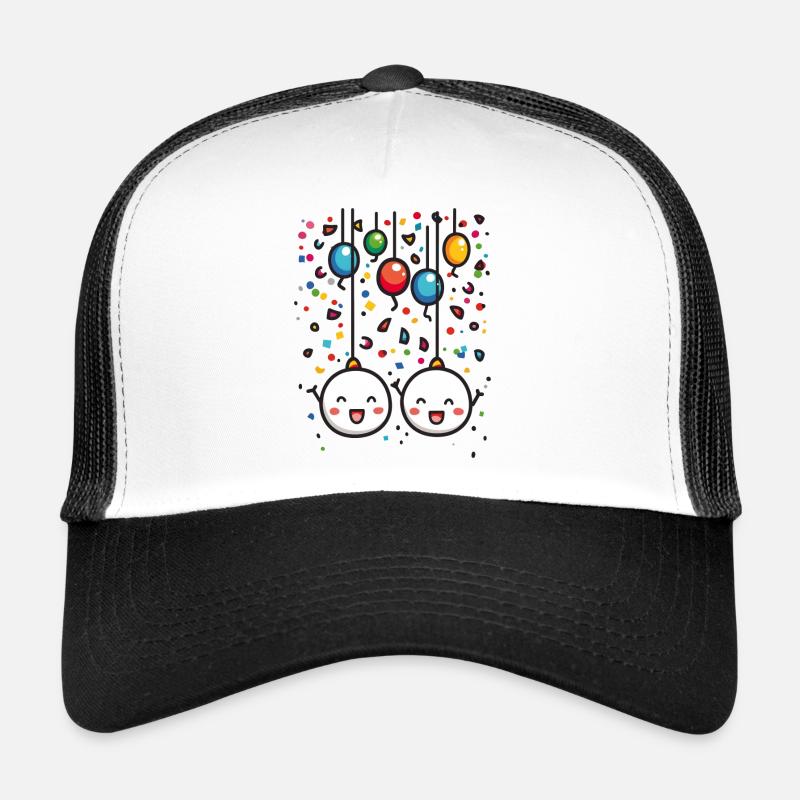 Joie de carnaval avec des confettis Casquette trucker 