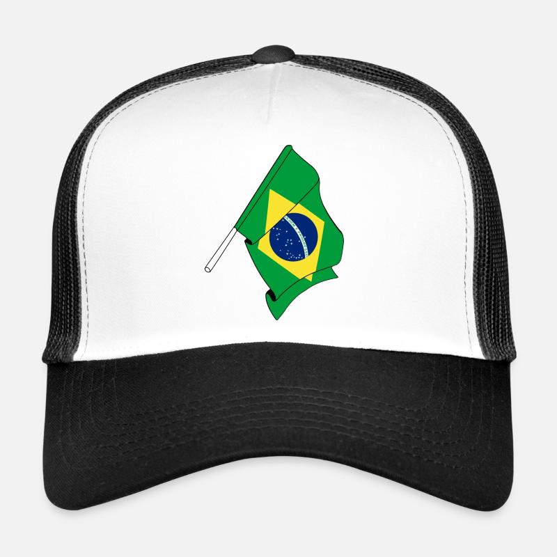Drapeau du Brésil Casquette trucker 