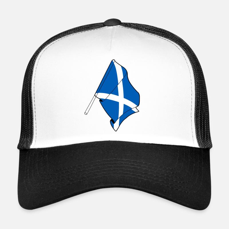 Flagge Schottland - Trucker Cap - Weiß/Schwarz