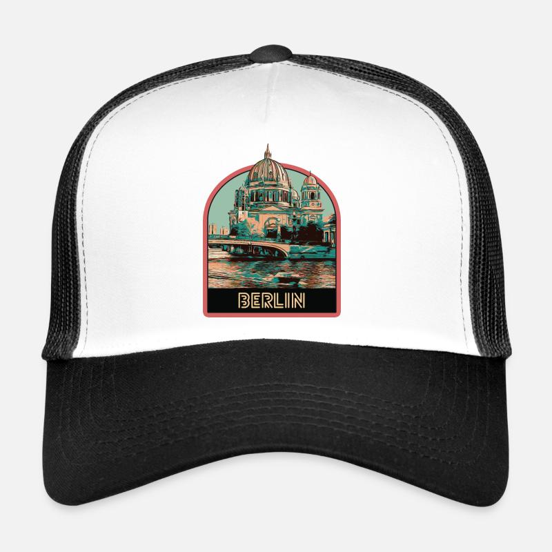 Blick auf den Berliner Dom und die Spree Trucker Cap