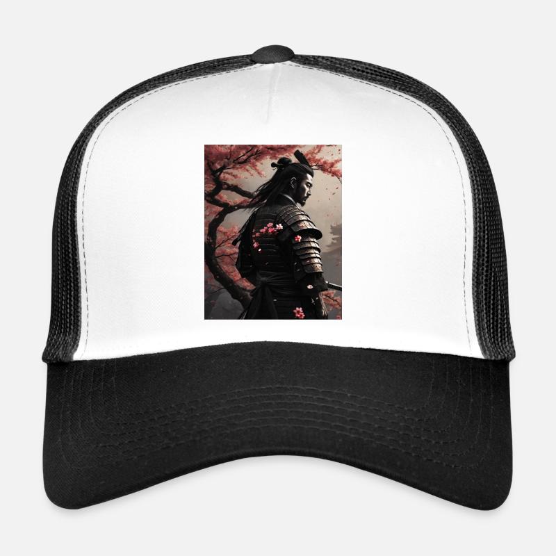 Fleurs de cerisier samouraï Casquette trucker 