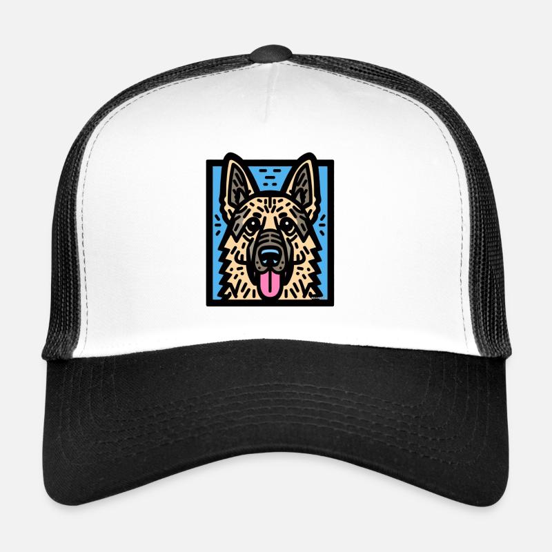 German Shepherd Pop Art Trucker Cap