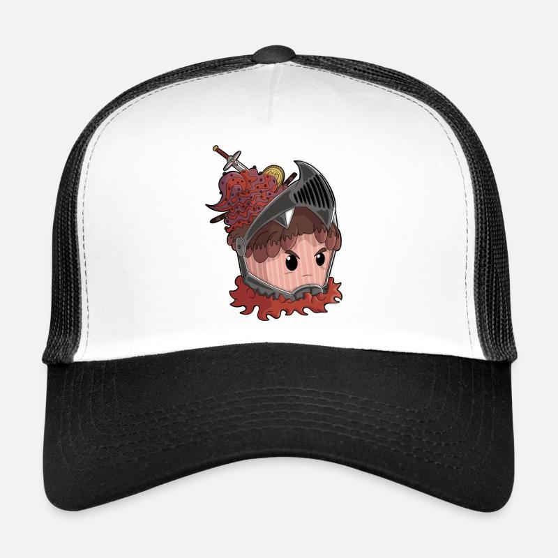 Knight Cupcake - Trucker Cap - Weiß/Schwarz