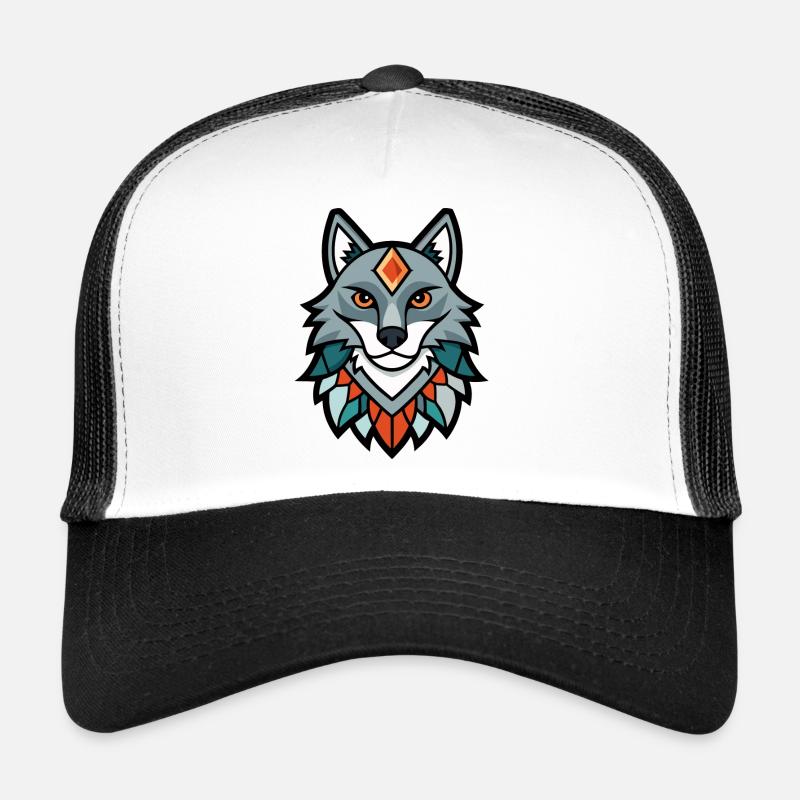 Mahakali Mystic Wolf Cult Trucker Cap