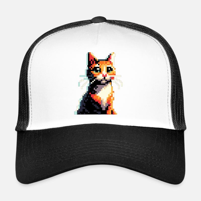 Chat Pixel Casquette trucker 