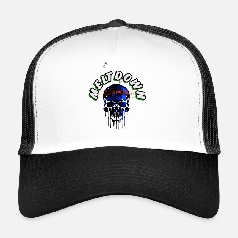 Meltdown Skull Trucker Cap