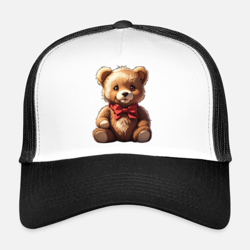 Teddy - Trucker Cap - white/black