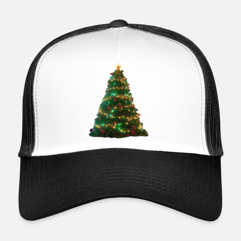 Twinkling Christmas Tree Lights Trucker Cap