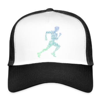Jogging Running Women Running Cross Country Running - Trucker Cap - white/black - Front
