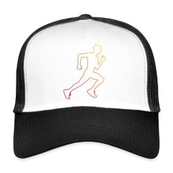 Running Men Women Running Running Fitness - Trucker Cap - white/black - Front
