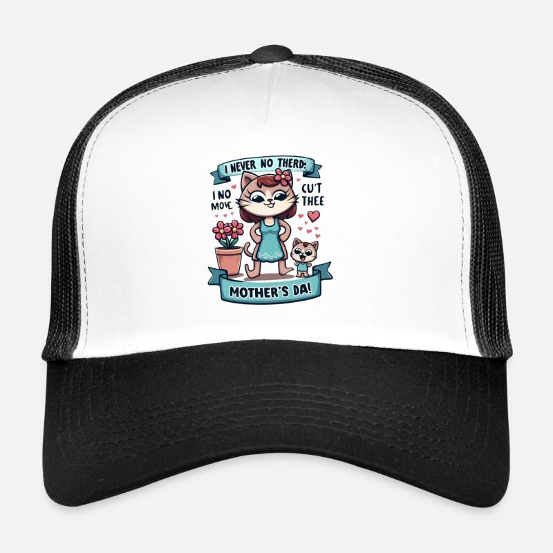 Lustige und anhängliche Katze zum Muttertag Trucker Cap