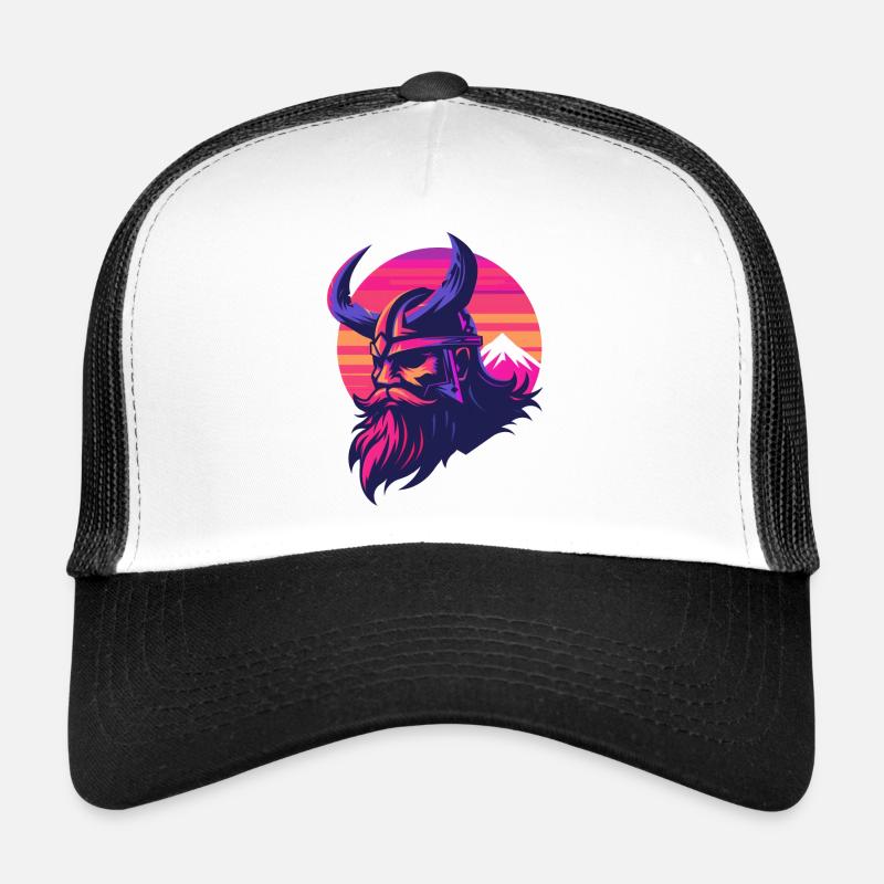 Viking synthwave 3 Trucker Cap