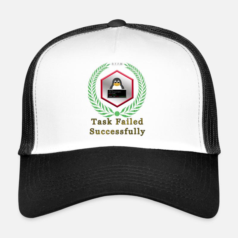 T.F.S Letzter Lauf - Trucker Cap - Weiß/Schwarz